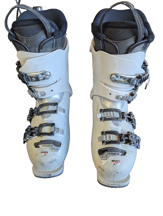 Used Women's Tecnica Mach Sport 85 W Ski Boots Ladies Pearl White (Grey)